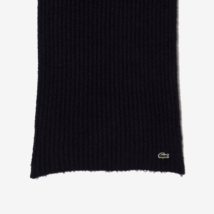 Жене велика ребраста вунена марама 86882912 тамноплава 166 Lacoste