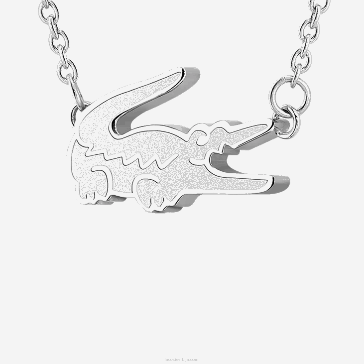 Жене наруквица од крокодила 86882902 сребро 045 Lacoste