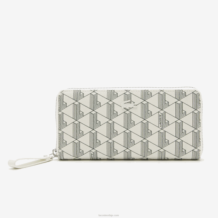 Жене новчаник са рајсфершлусом са монограмом 86882774 фарине синопле ф89 Lacoste