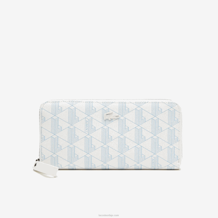 Жене новчаник са рајсфершлусом са монограмом 86882775 моно фарине панорама л58 Lacoste