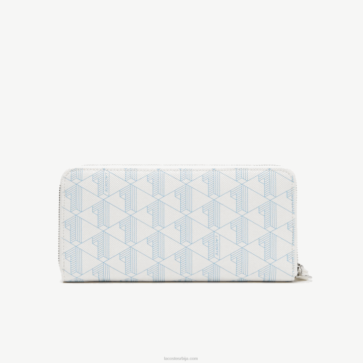 Жене новчаник са рајсфершлусом са монограмом 86882775 моно фарине панорама л58 Lacoste