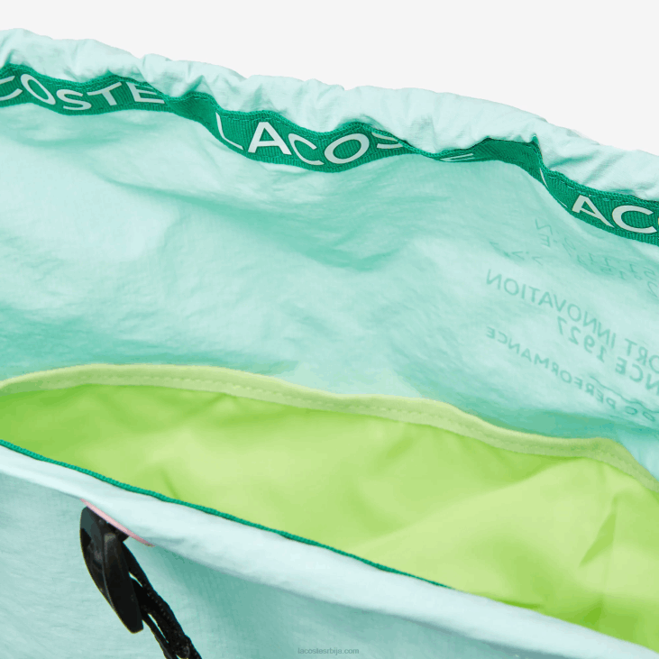 Жене преклопни најлонски ранац са брендираним тракама 86882056 серингат флуорни лотос к10 Lacoste