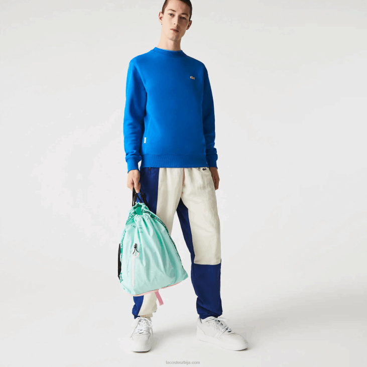 Жене преклопни најлонски ранац са брендираним тракама 86882056 серингат флуорни лотос к10 Lacoste