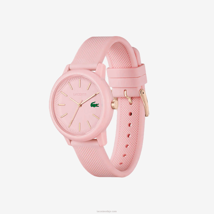 Жене 12.12 розе сат са силиконским ременом 86882909 розе 000 Lacoste