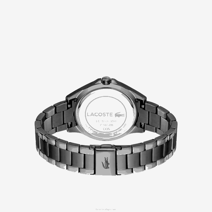 Жене челични сат за љуљање са 3 руке 86882915 црна 000 Lacoste