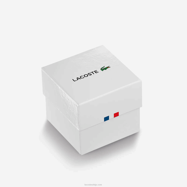 Жене челични сат за љуљање са 3 руке 86882915 црна 000 Lacoste