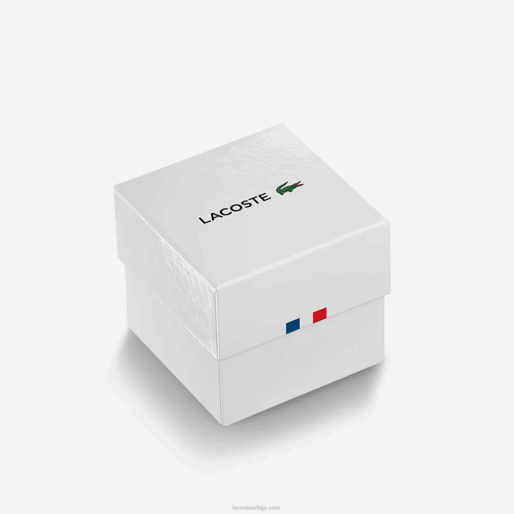Жене окретни сат од нерђајућег челика са 3 руке 86882918 сива 000 Lacoste