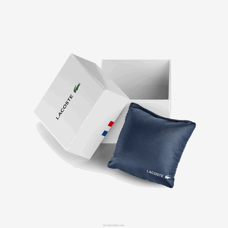 Жене клуб са 3 казаљке - црни са кожним ременом 86882924 црна 000 Lacoste