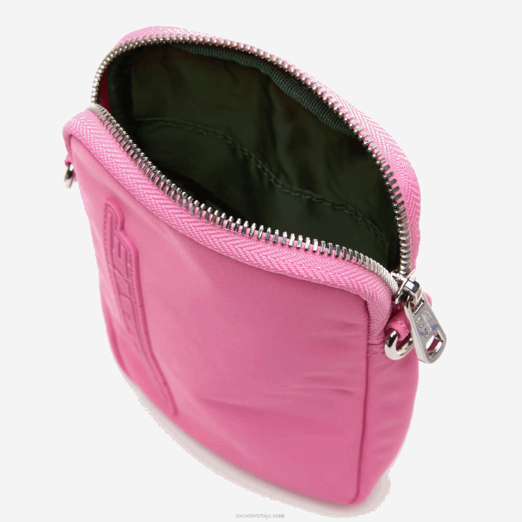 Жене држач за паметни телефон контрастног брендирања 86881977 корида дивље руже м00 Lacoste