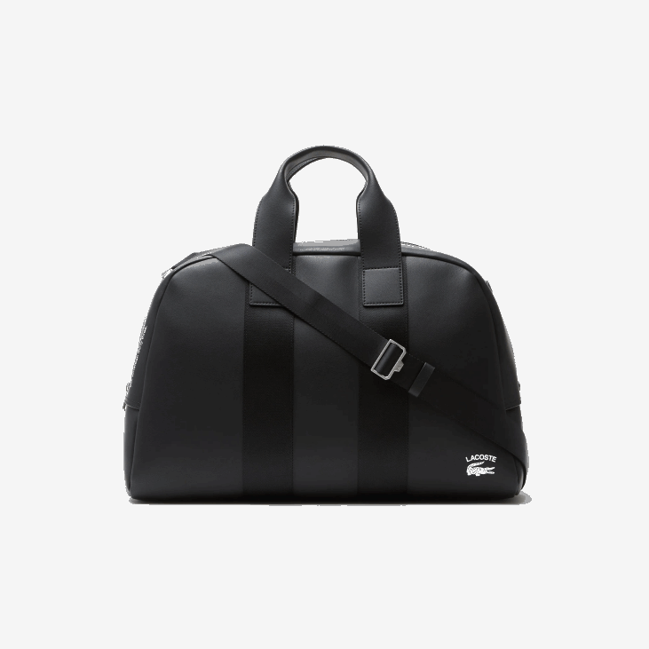 Жене еластична кожна викенд торба 86882101 црна 000 Lacoste