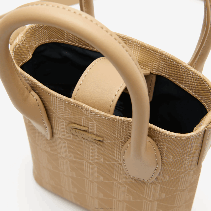 Жене мини торба са монограмом 86882790 виенноис беиге л01 Lacoste