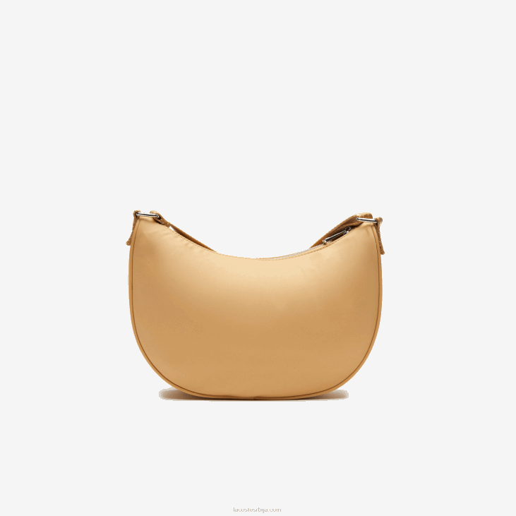 Жене контрастно брендирање полумесечне торбе 86882798 пастила од шеве м01 Lacoste