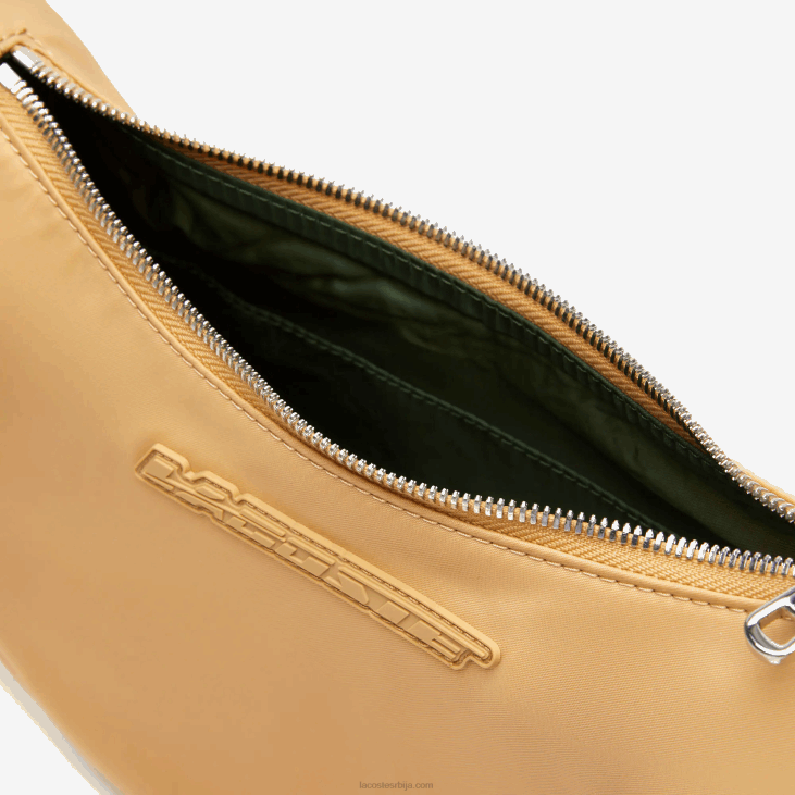 Жене контрастно брендирање полумесечне торбе 86882798 пастила од шеве м01 Lacoste