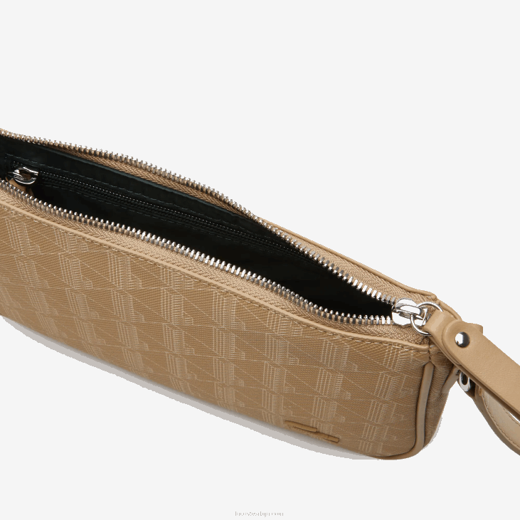 Жене торба са монограмом преко тела 86882801 виенноис беиге л01 Lacoste