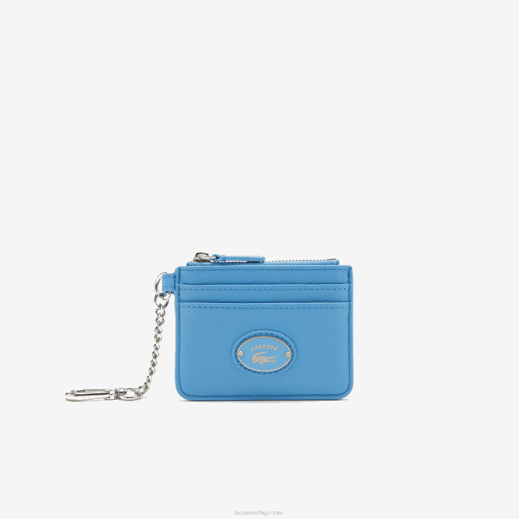 Жене држач за картице од зрнасте коже са карабином 86882811 Аргентинац 213 Lacoste