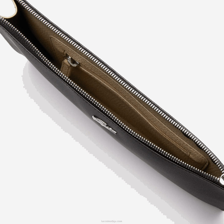 Жене анна пресвучена пикуе платнена зип квачила 86882817 ноир крема а91 Lacoste