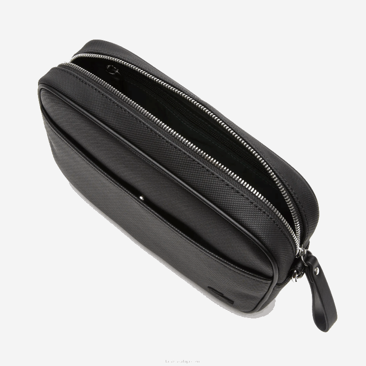 Жене торба са равним џепом са патентним затварачем 86882868 црна 000 Lacoste