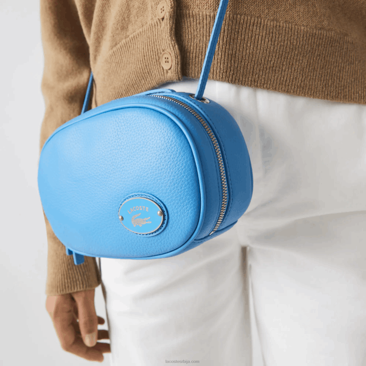 Жене мала зрнаста кожна торба за фотоапарат 86882870 Аргентинац 213 Lacoste