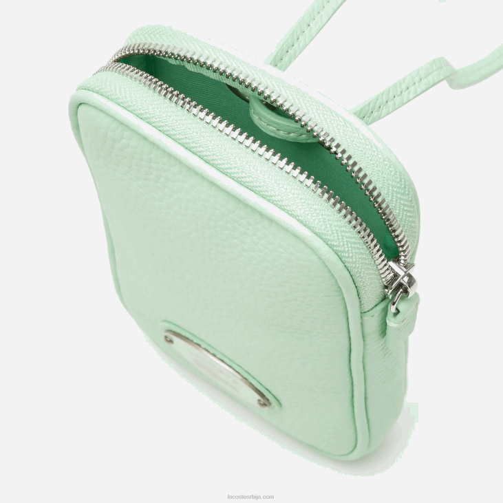 Жене контрастни крокодилски држач за телефон 86882894 пепео к93 Lacoste