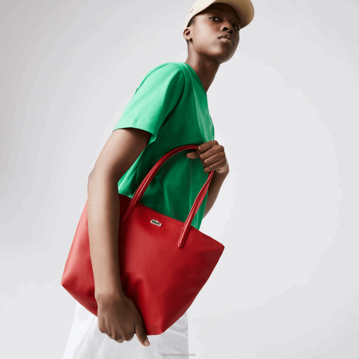 Жене л.12.12 концепт мала торба са патентним затварачем 86882803 црвена високог ризика 883 Lacoste