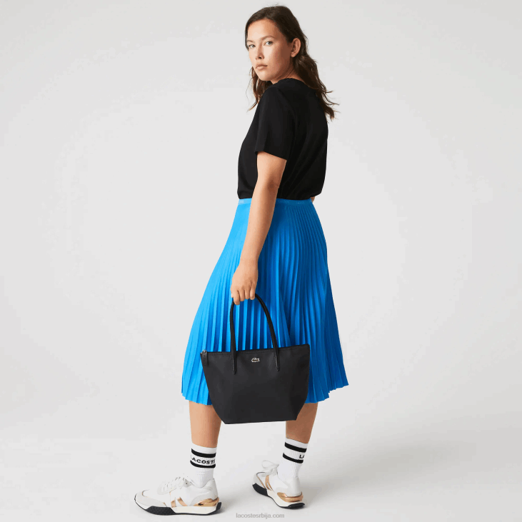 Жене л.12.12 концепт мала торба са патентним затварачем 86882804 црна 000 Lacoste