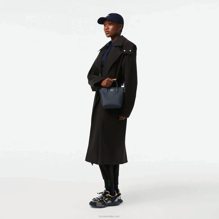 Жене л.12.12 концепт мини торба са патентним затварачем премазана петит пикуе 86882819 помрачење 141 Lacoste