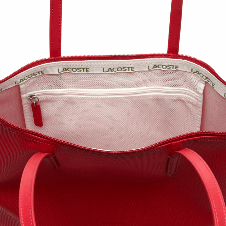 Жене л.12.12 концепт вертикална торба са патент затварачем 86882836 виртуелно розе 185 Lacoste