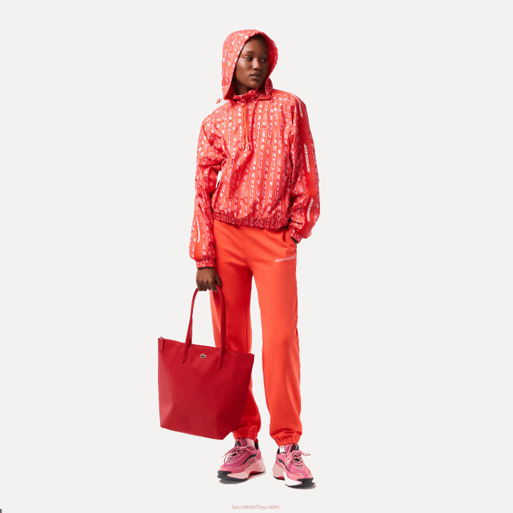 Жене л.12.12 концепт вертикална торба са патент затварачем 86882843 црвена високог ризика 883 Lacoste