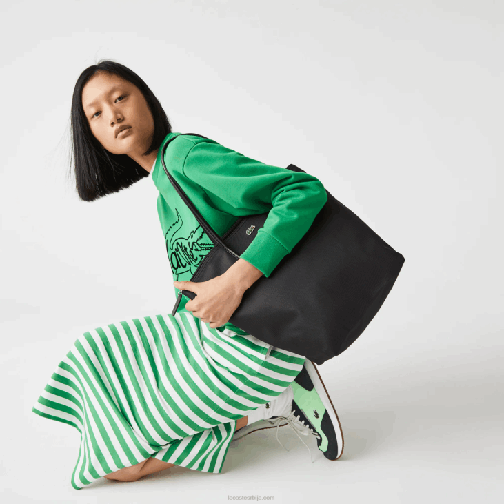 Жене л.12.12 концепт вертикална торба са патент затварачем 86882847 црна 000 Lacoste