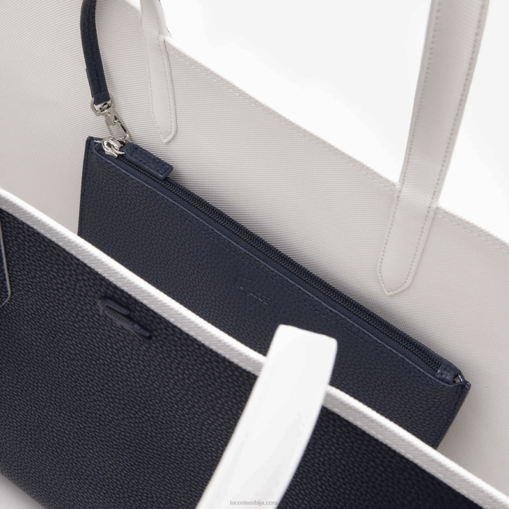 Жене анна реверзибилна двобојна торба 86882776 фарине блуе нуит л44 Lacoste