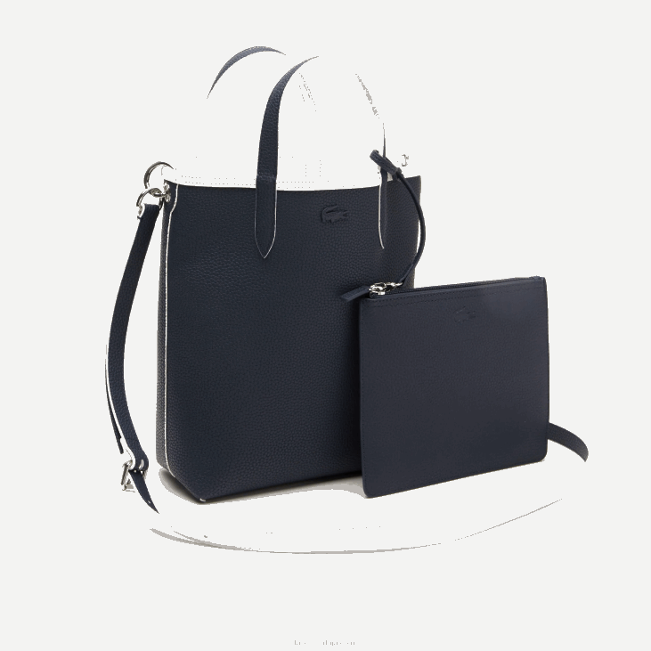 Жене анна платнена торба са реверзибилним премазом 86882780 фарине блуе нуит л44 Lacoste