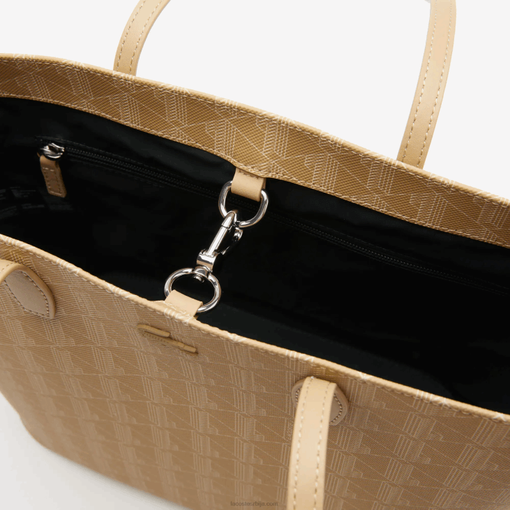 Жене торба са монограмом 86882786 виенноис беиге л01 Lacoste