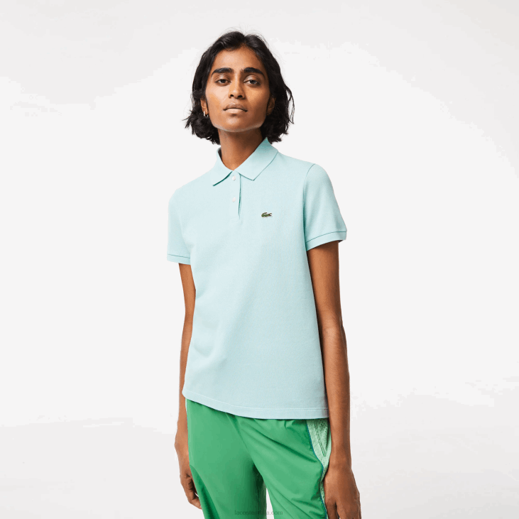 Жене Петит пикуе поло меканог памука регуларног кроја 86882362 минт лгф Lacoste