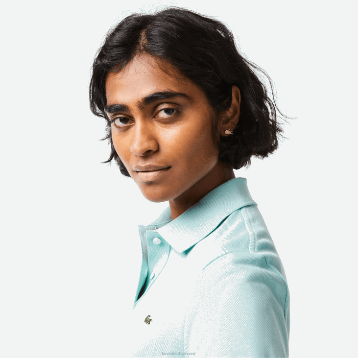 Жене Петит пикуе поло меканог памука регуларног кроја 86882362 минт лгф Lacoste