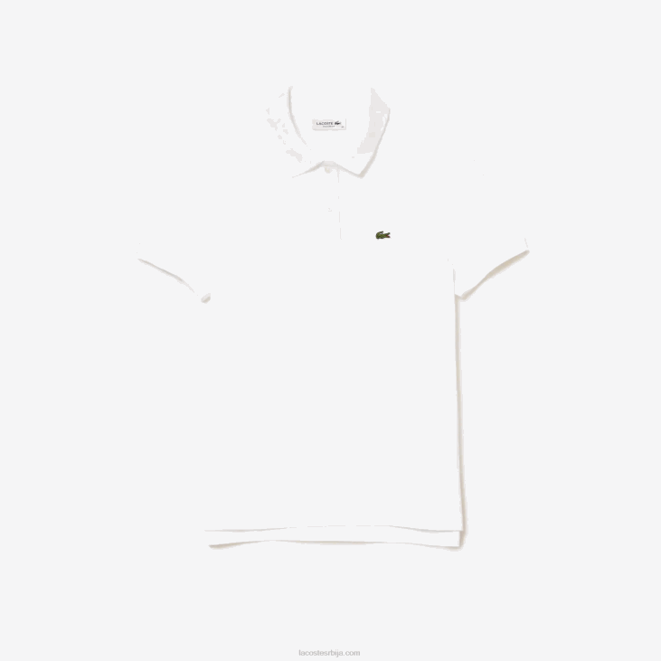 Жене Петит пикуе поло меканог памука регуларног кроја 86882363 бела 001 Lacoste