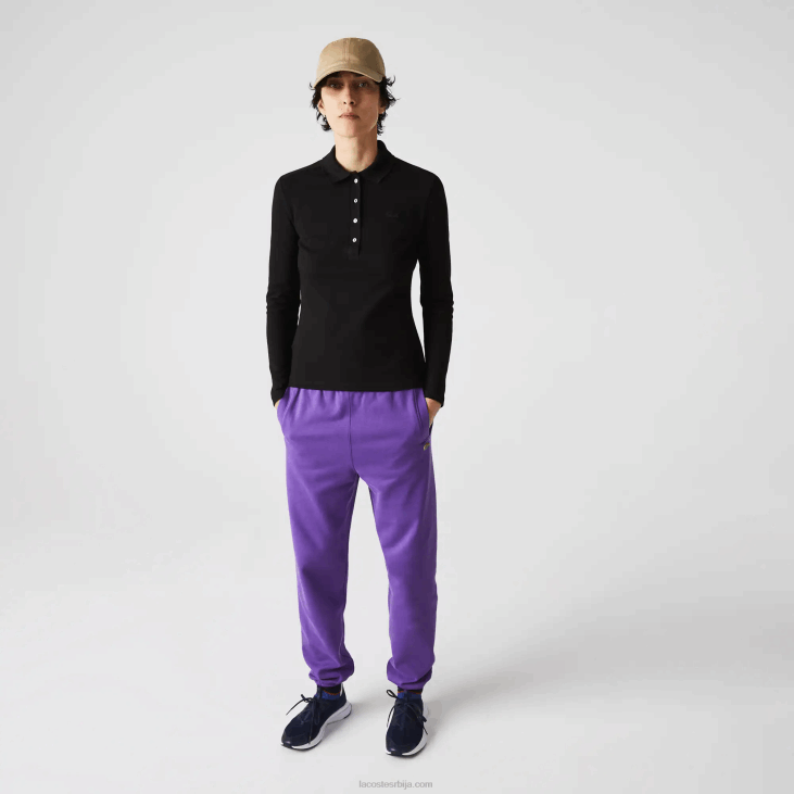 Жене слим фит стретцх пикуе поло 86882478 црна 031 Lacoste