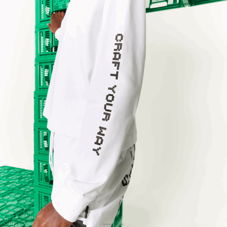 Жене ливе к минецрафт превелики памучни поло 86882523 бела 001 Lacoste