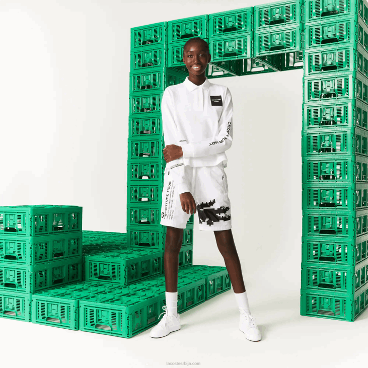 Жене ливе к минецрафт превелики памучни поло 86882523 бела 001 Lacoste