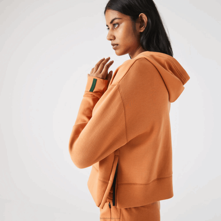 Жене Дуксерица са капуљачом 86882418 наранџасти ввц Lacoste