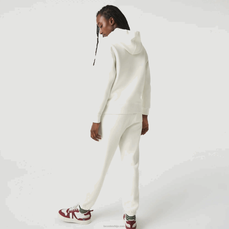 Жене Дукс од мешавине памука слободног кроја 86882529 бела 70в Lacoste