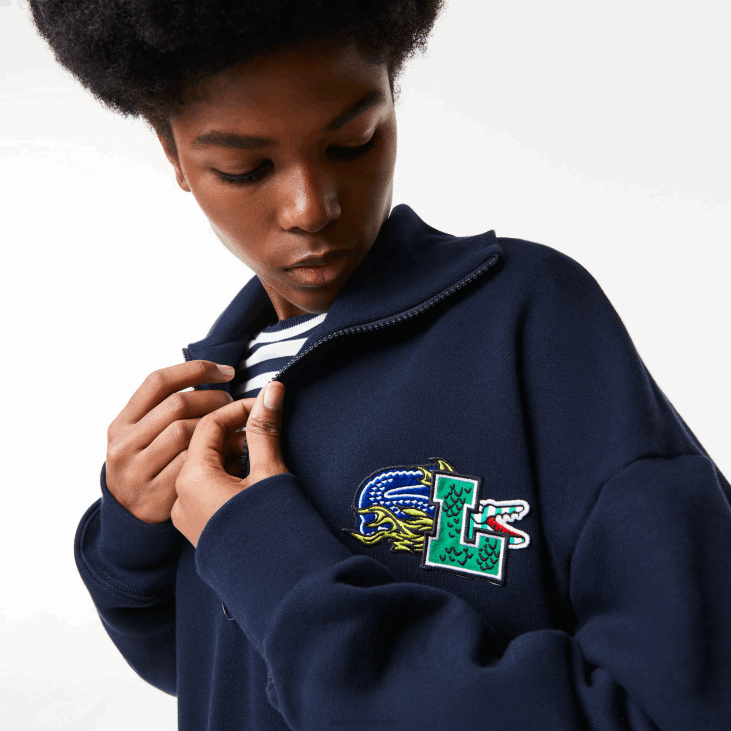 Жене превелика поло хаљина са патентним затварачем 86882492 тамноплава 166 Lacoste