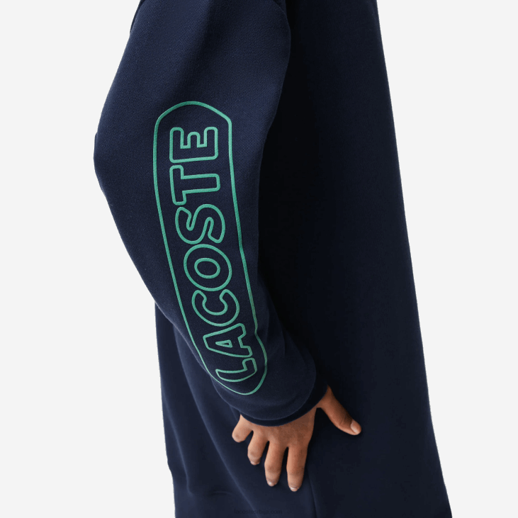 Жене превелика поло хаљина са патентним затварачем 86882492 тамноплава 166 Lacoste