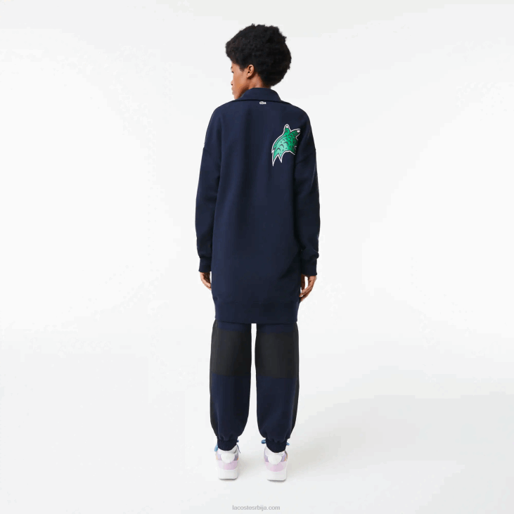 Жене превелика поло хаљина са патентним затварачем 86882492 тамноплава 166 Lacoste