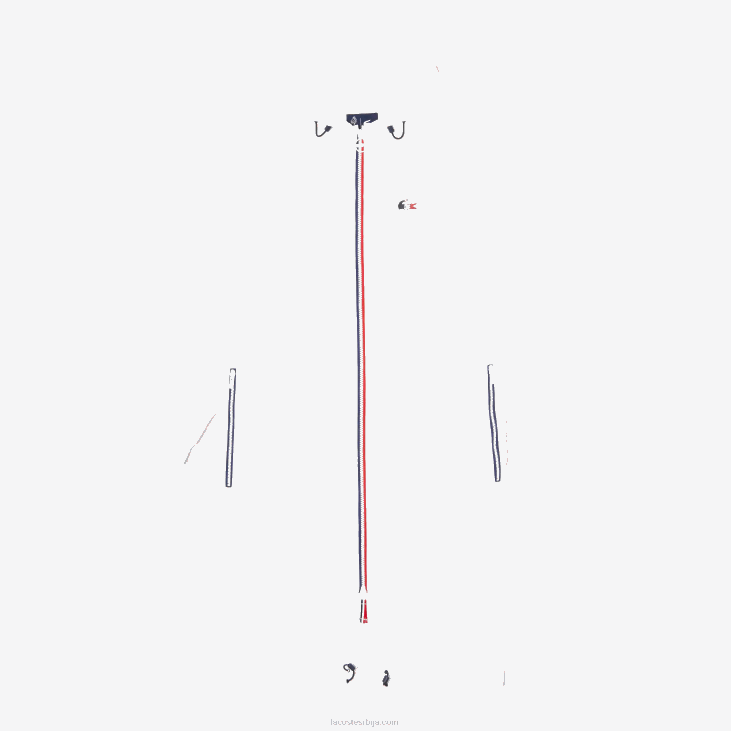 Жене спорт Френцх Спортинг Спирит едитион склопиви кишни мантил 86882622 бела тамноплава црвена а10 Lacoste