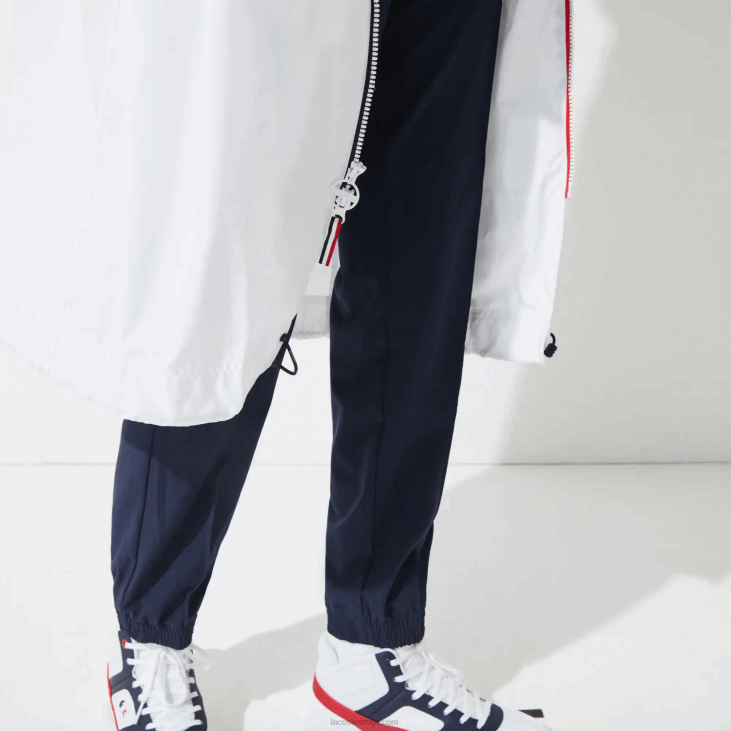 Жене спорт Френцх Спортинг Спирит едитион склопиви кишни мантил 86882622 бела тамноплава црвена а10 Lacoste