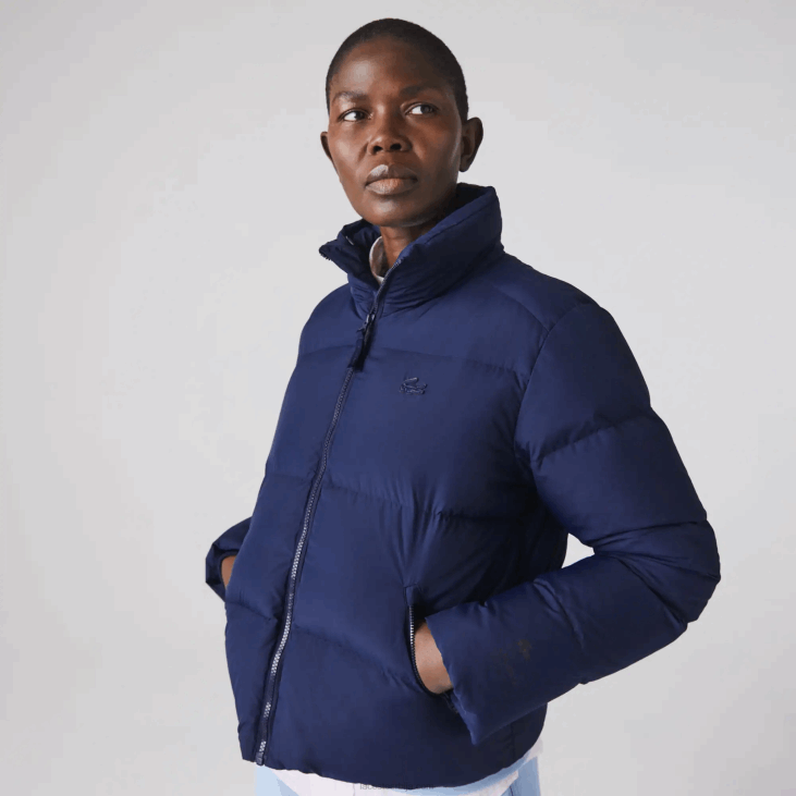 Жене склопива подстављена јакна 86882616 тамноплава 166 Lacoste