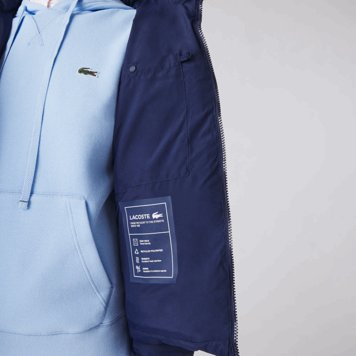 Жене склопива подстављена јакна 86882616 тамноплава 166 Lacoste