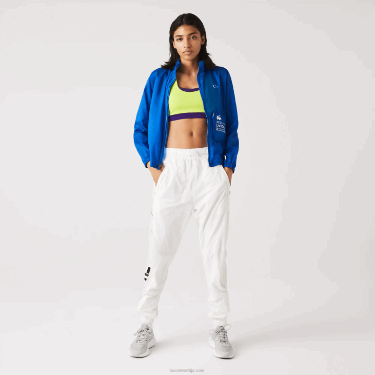 Жене спортска водоодбојна јакна 86882618 плава к1к Lacoste