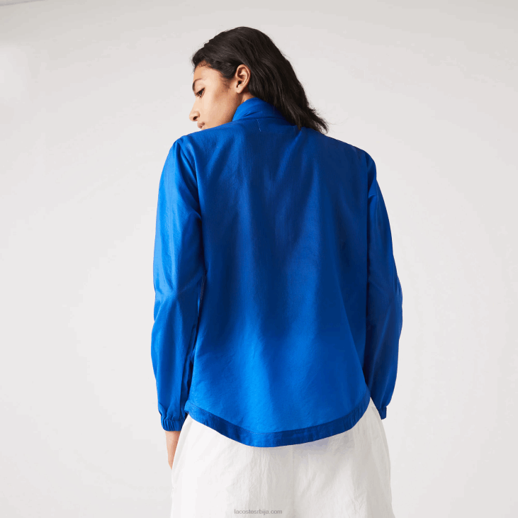 Жене спортска водоодбојна јакна 86882618 плава к1к Lacoste