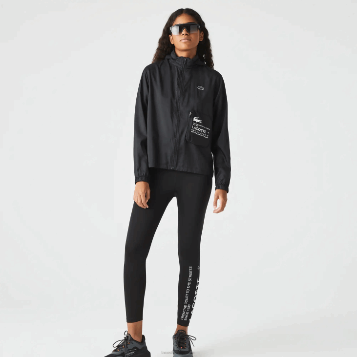 Жене спортска водоодбојна јакна 86882619 црна 031 Lacoste